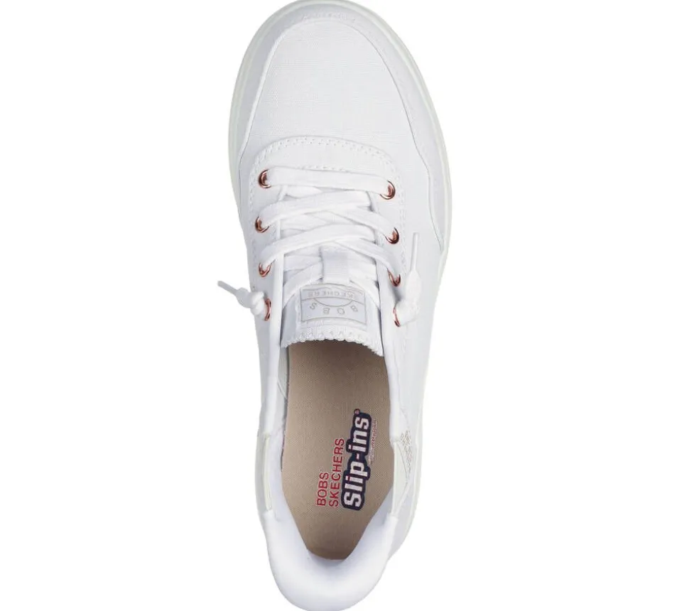Skechers kangaskengät Womens Bobs Skipper Slip-Ins WHT