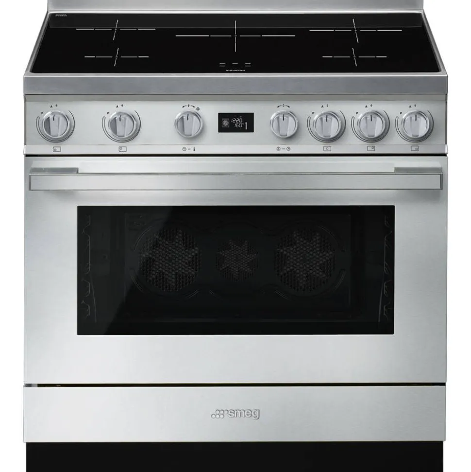 Smeg induktioliesi monitoimiuunilla CPF9IPX Portofino teräs