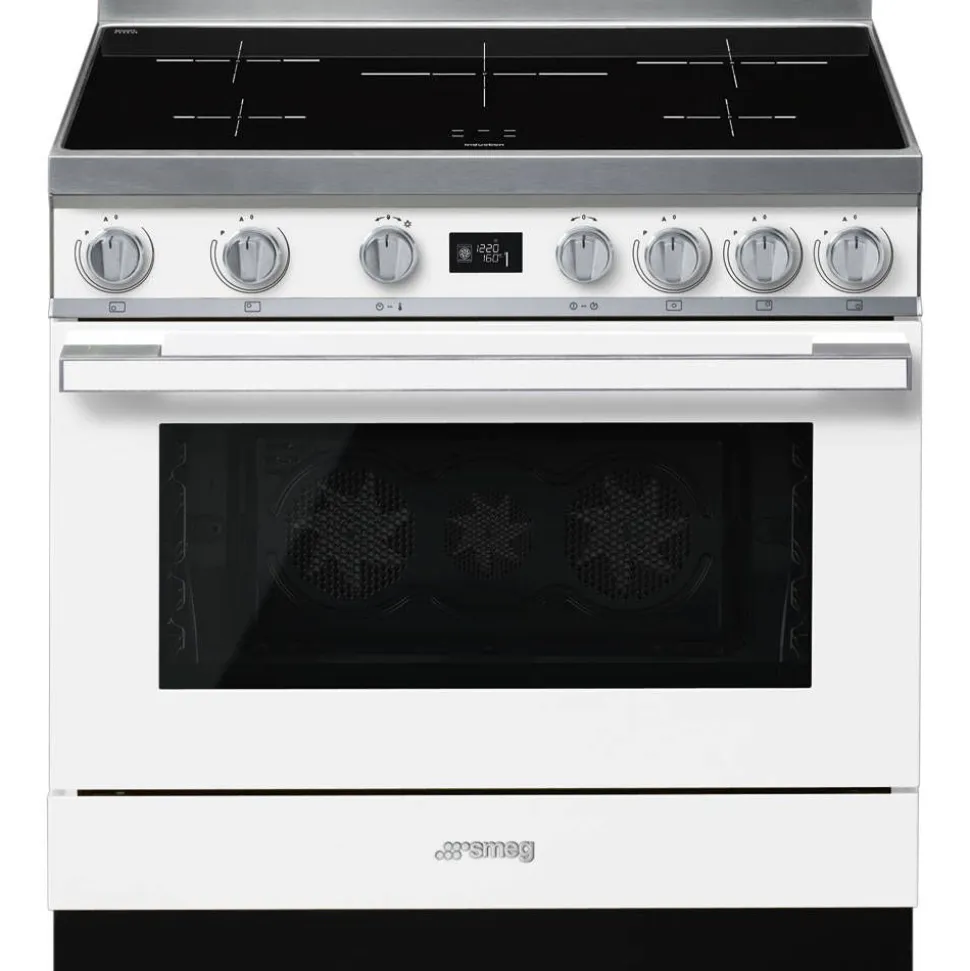 Smeg induktioliesi monitoimiuunilla CPF9IPWH Portofino valkoinen