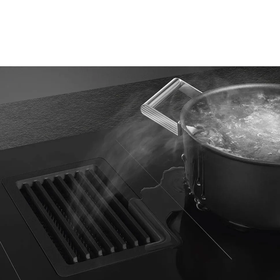 Smeg induktiotaso/liesituuletin HOBD682D1 80 cm musta