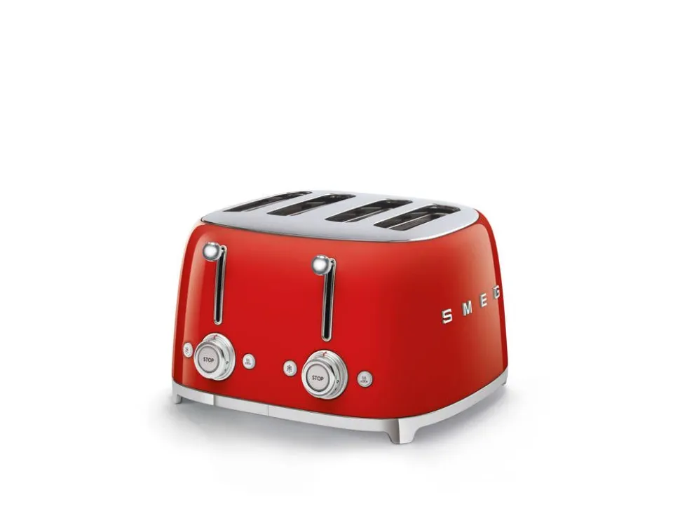 Smeg leivänpaahdin TSF03RDEU 4-viipaleen, punainen
