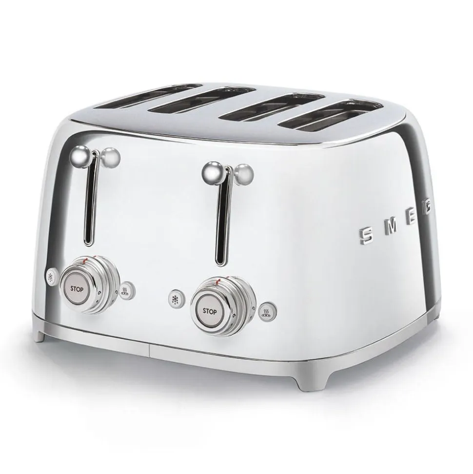 Smeg leivänpaahdin TSF03SSEU 4-viipaleen, teräs