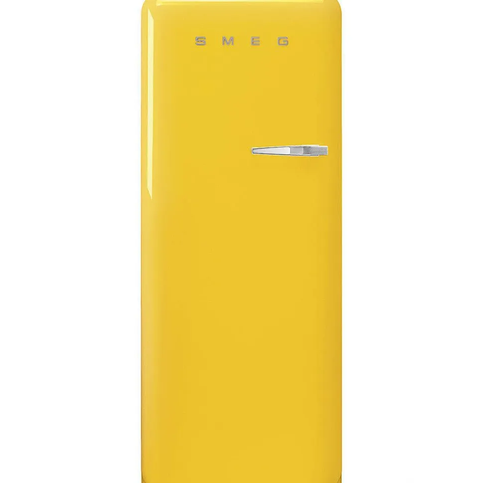 Smeg retrojääkaappi FAB28LYW5 153 cm, kelt., vasen