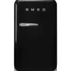 Smeg retrojääkaappi FAB5RBL5 73 cm, musta, oikea
