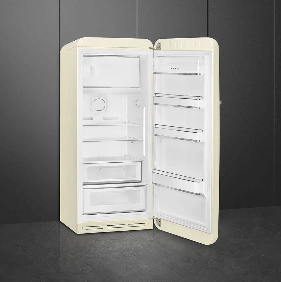 Smeg retrojääkaappi FAB28RCR5 153 cm, kerma, oikea