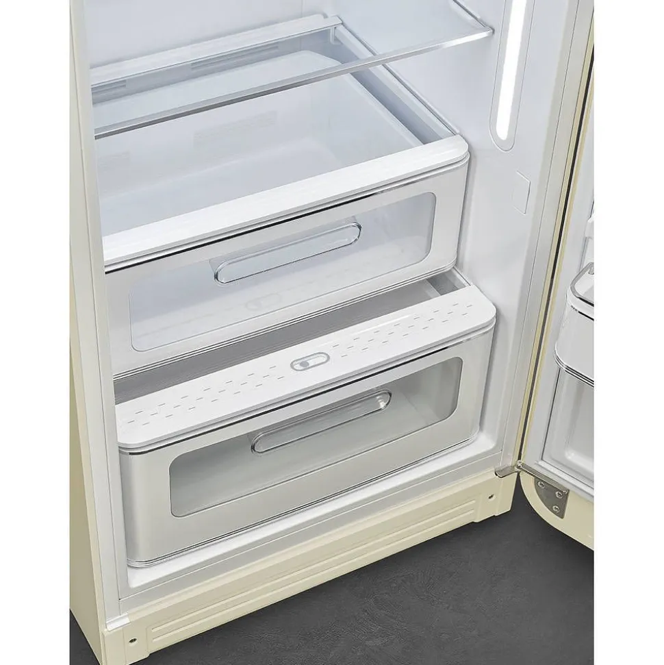 Smeg retrojääkaappi FAB28RCR5 153 cm, kerma, oikea