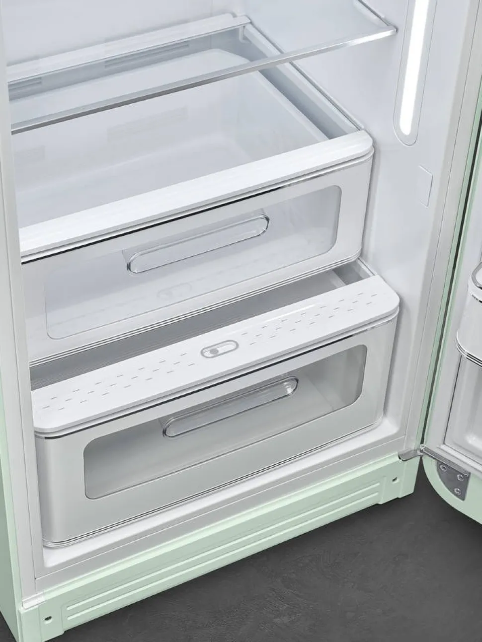 Smeg retrojääkaappi FAB28RPG5 153 cm, pastellinvihreä, oikea