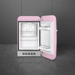 Smeg retrojääkaappi FAB5RPK5 73 cm, vaaleanpunainen, oikea