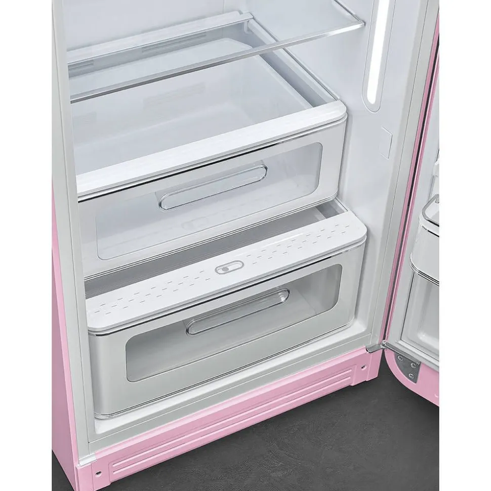 Smeg retrojääkaappi FAB28RPK5 153 cm, pinkki, oikea