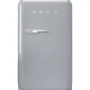 Smeg retrojääkaappi FAB5RSV5 73 cm, hopea, oikea