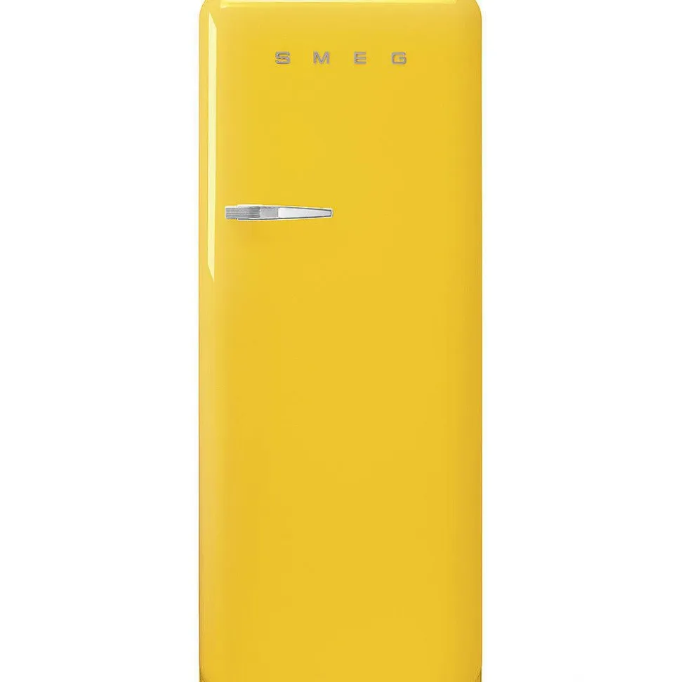 Smeg retrojääkaappi FAB28RYW5 153 cm, kelt., oikea