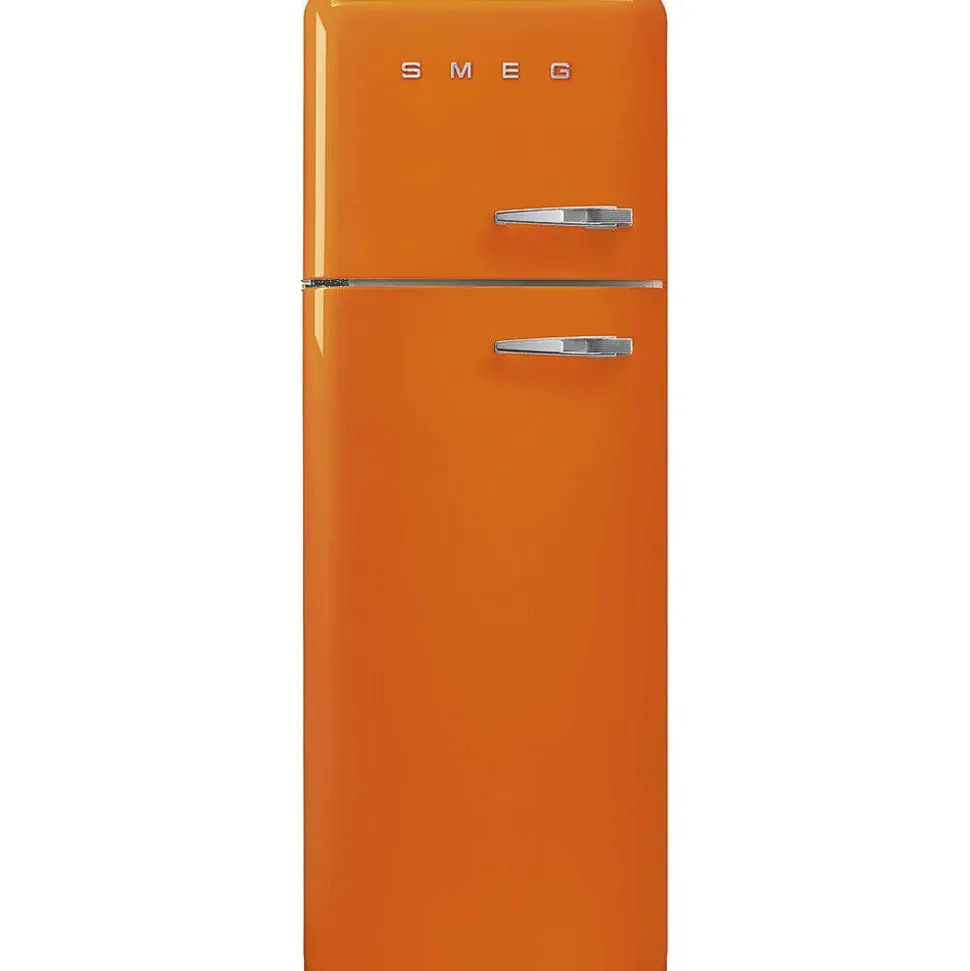 Smeg retrojääkaappipakastin FAB30LOR5 oranssi, vasen