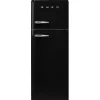 Smeg retrojääkaappipakastin FAB30RBL5 musta, oikea