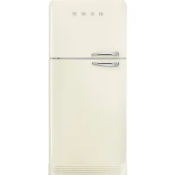 Smeg retrojääkaappi-pakastin FAB50RCR5, kerma, vasen