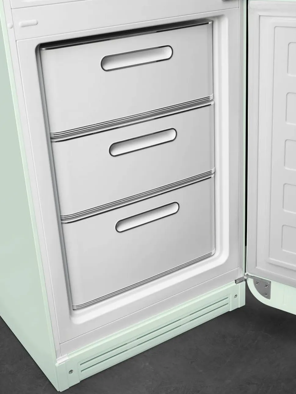 Smeg retrojääkaappipakastin FAB32RPG5 pastellinvihreä, oikea