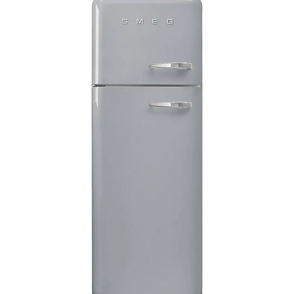 Smeg retrojääkaappipakastin FAB30LSV5 hopea, vasen