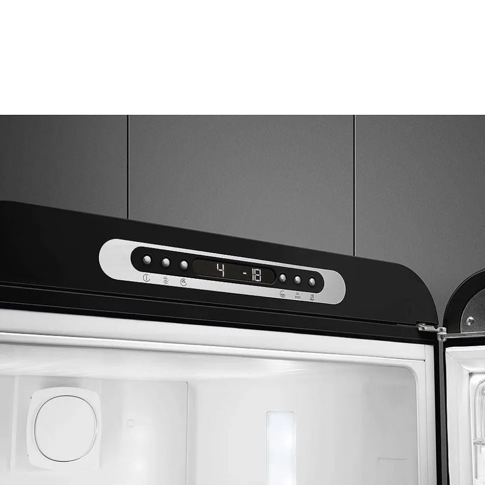 Smeg retrojääkaappipakastin FAB32RBL5 musta, oikea