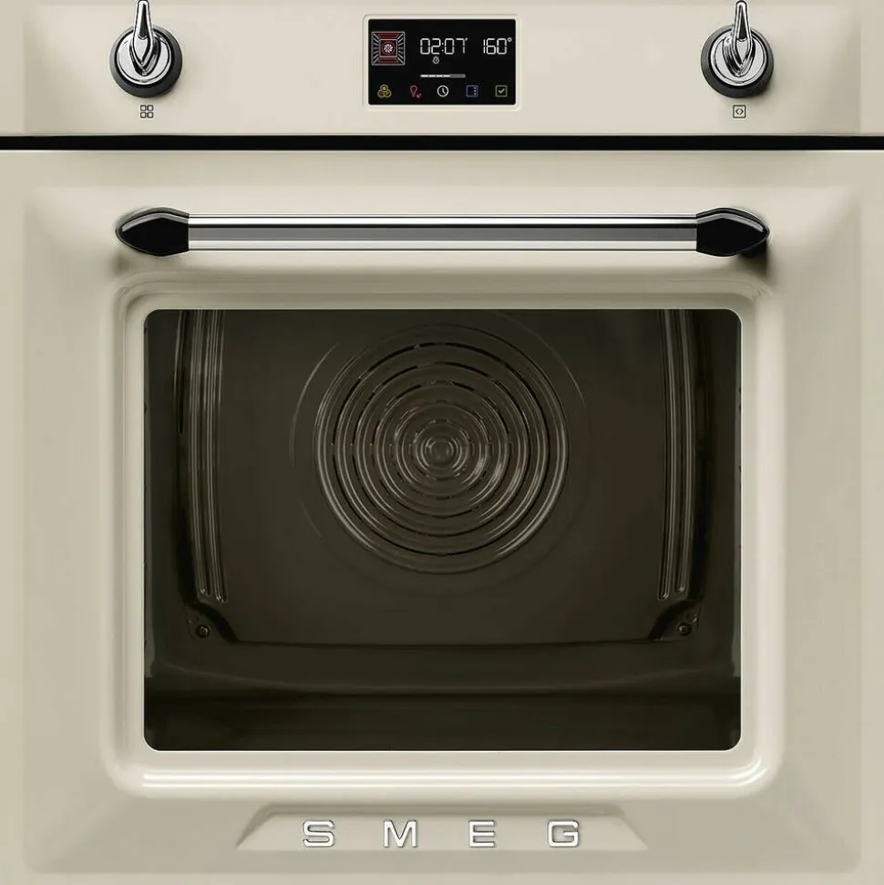 Smeg SOP6902S2PP 60cm yhdistelmähöyryuuni Viktoria, kerma