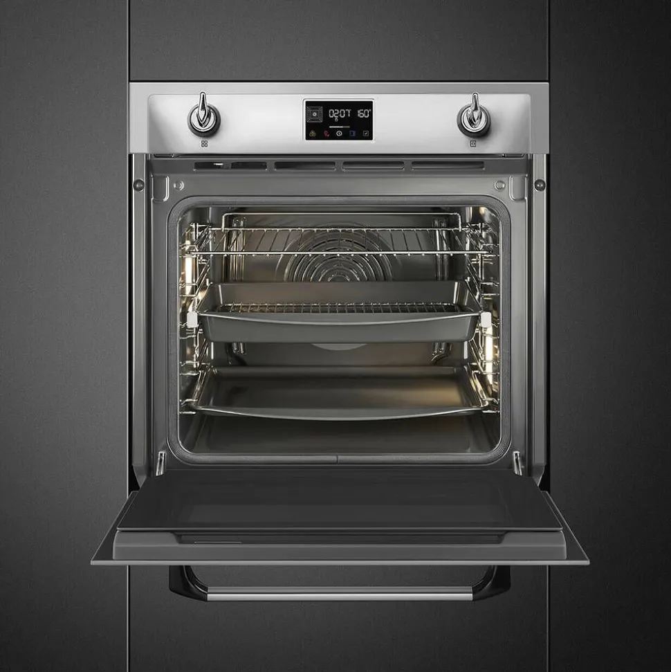 Smeg SOP6902S2PX 60cm yhdistelmähöyryuuni Viktoria, teräs