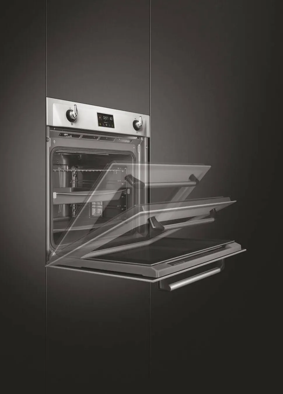 Smeg SOP6902S2PX 60cm yhdistelmähöyryuuni Viktoria, teräs