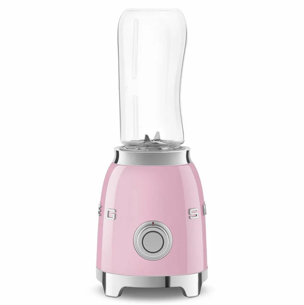 Smeg tehosekoitin kahdella 600 ml pullolla, PBF01PKEU pinkki