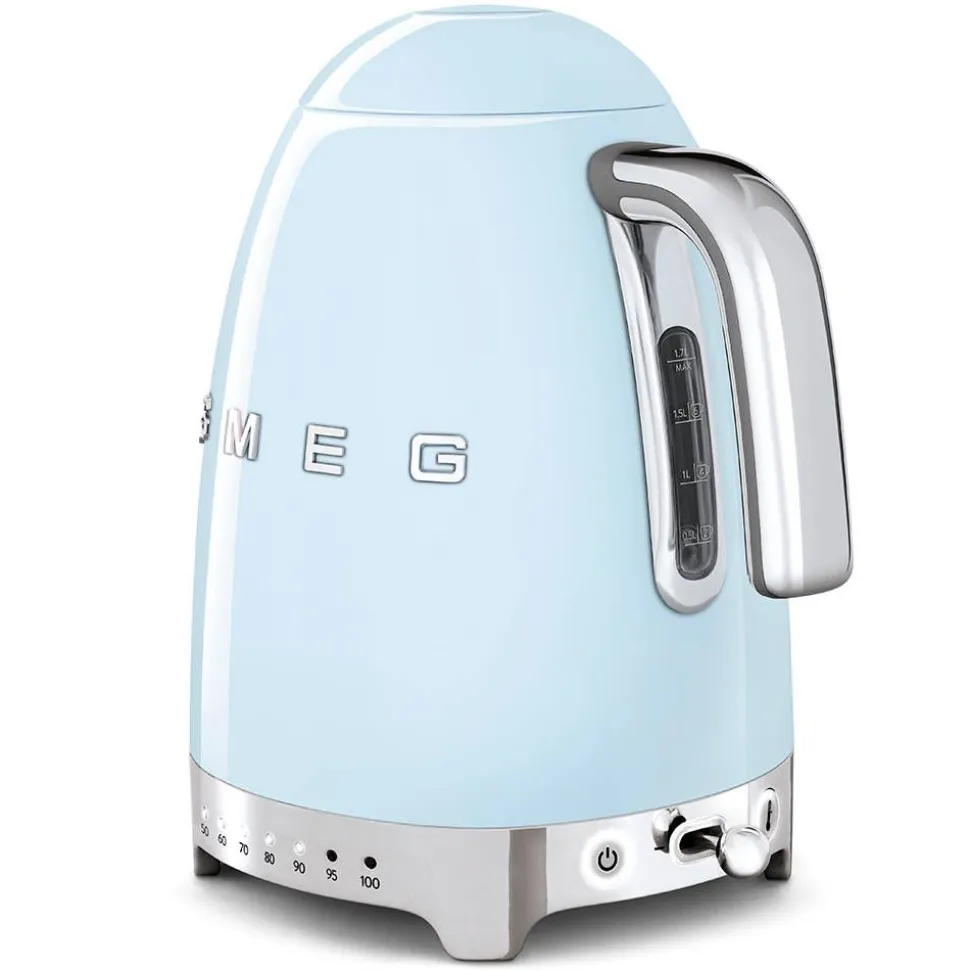 Smeg vedenkeitin KLF04PBEU lämpötilan säädöllä, sininen