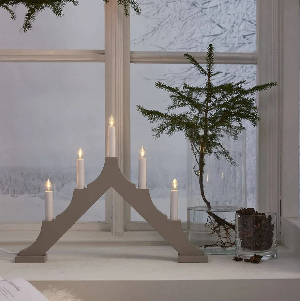 Star Trading kynttelikkö Alma 5 l beige
