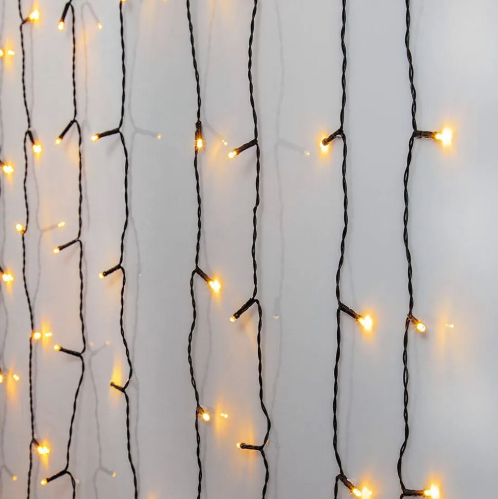 Star Trading valoverho Golden Warm White 120 LED musta 1,3x2