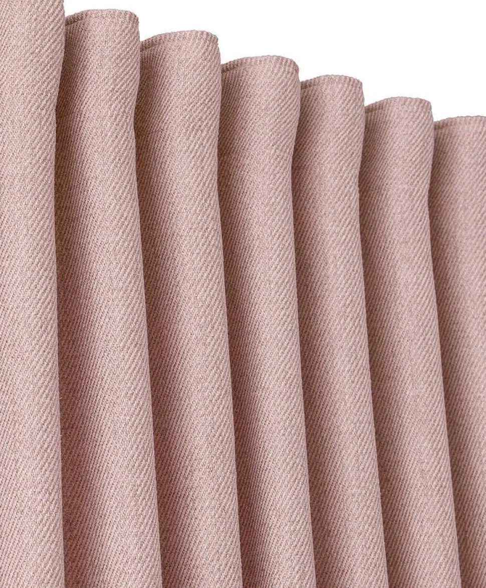 Svanefors verhot Greenwich 140x280 cm vaalea roosa 2 kpl