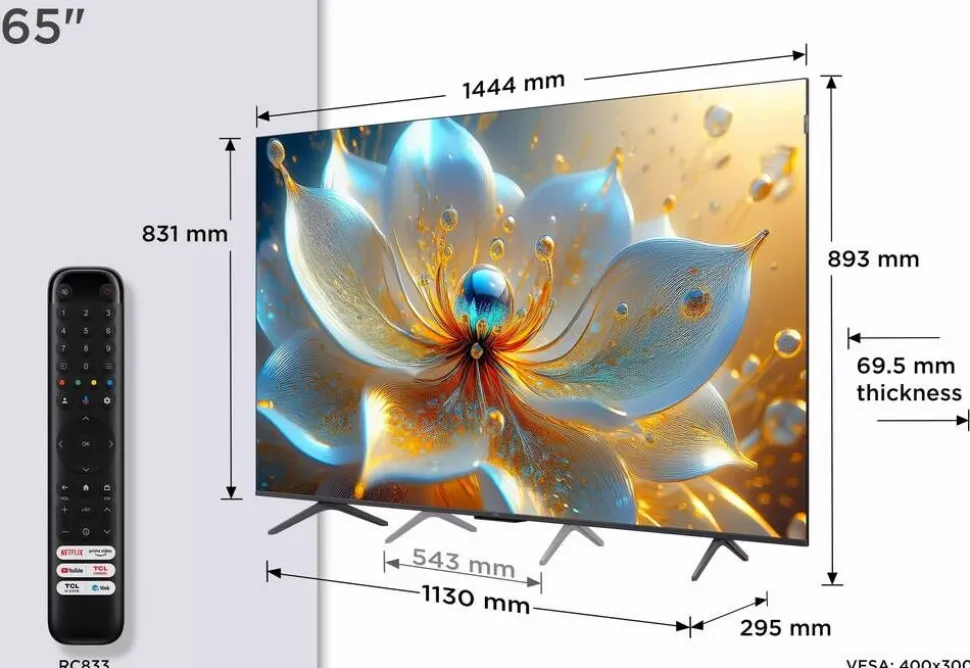 Tcl 4K QLED-TV 65T8C 65" 144HZ