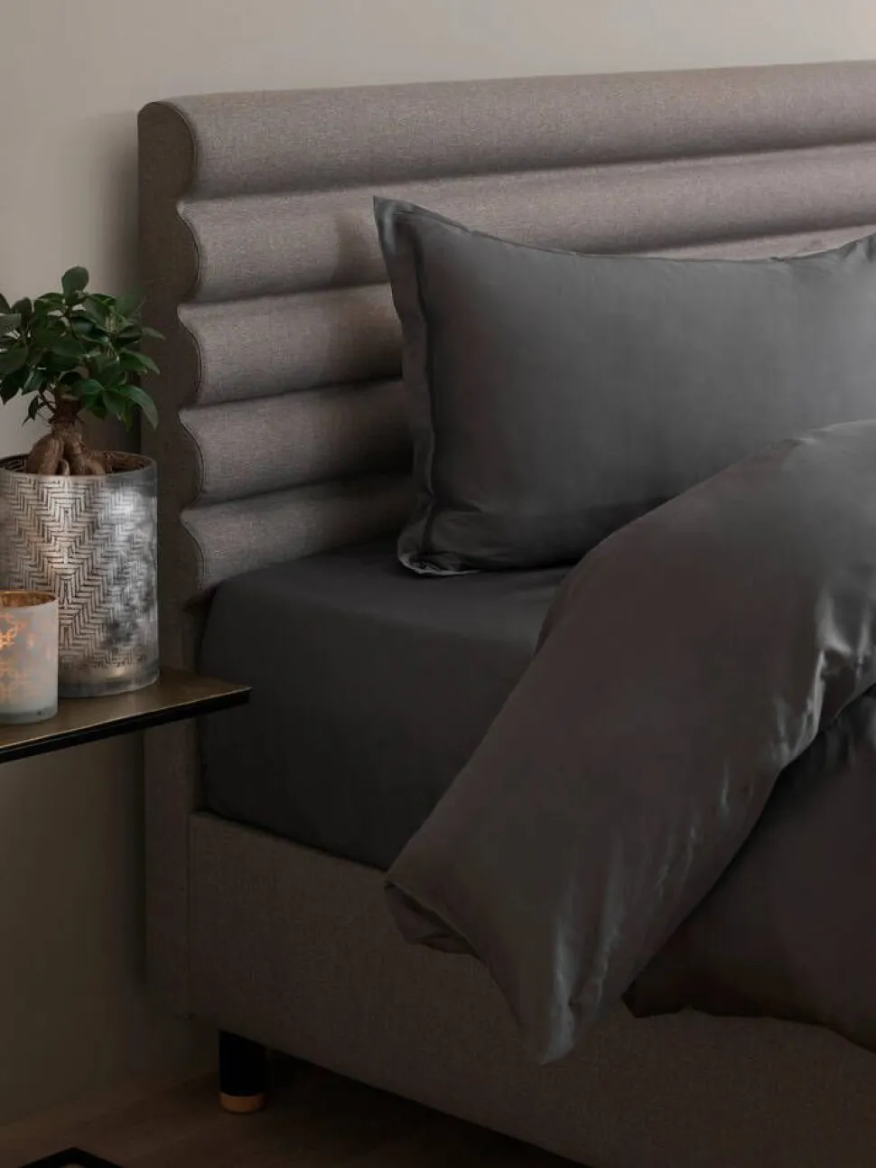 TEMPUR tyynyliina Silky Bamboo 60x50 cm anthracite