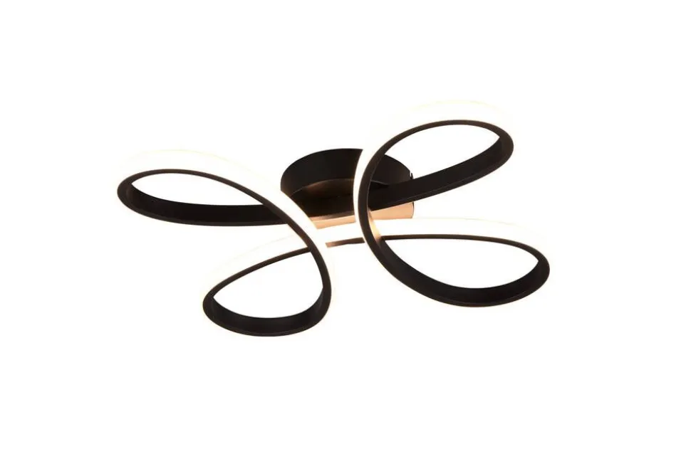 Trio Lighting kattovalaisin Fly LED 40 cm mattamusta