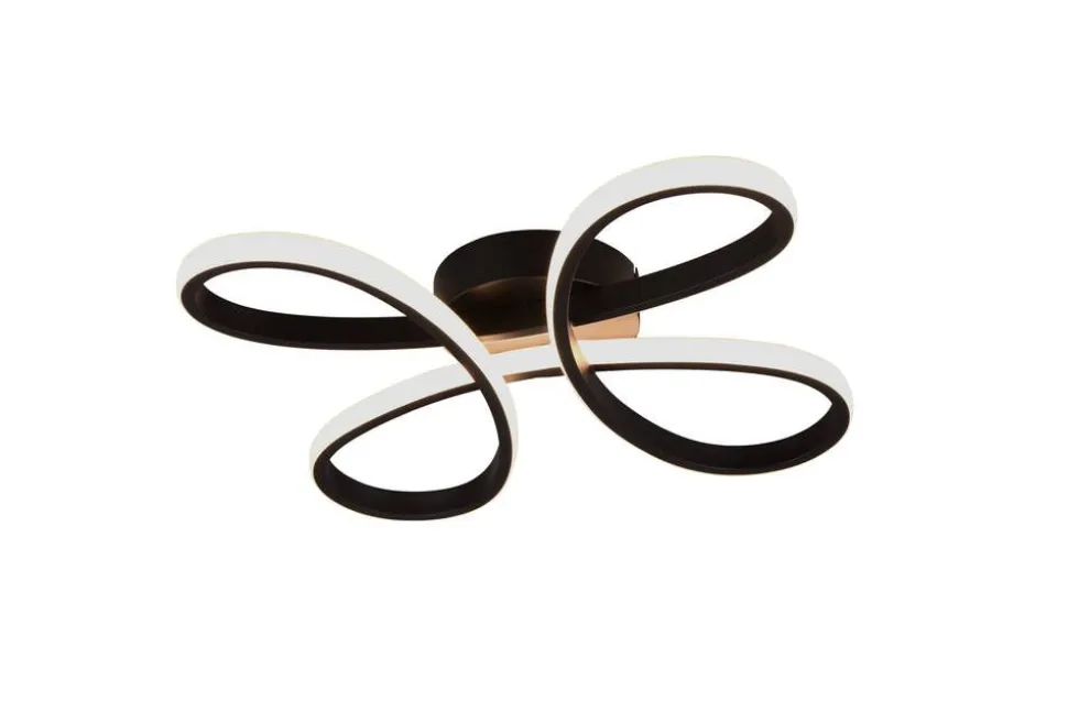 Trio Lighting kattovalaisin Fly LED 40 cm mattamusta