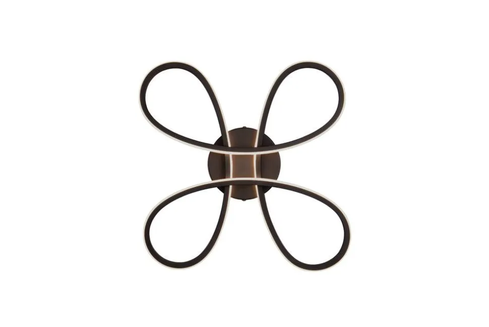 Trio Lighting kattovalaisin Fly LED 40 cm mattamusta