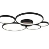 Trio Lighting kattovalaisin Rondo LED 5-os mattamusta