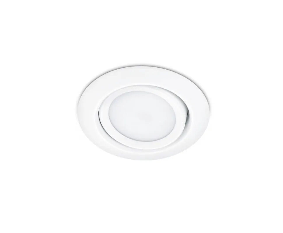 Trio Lighting LED alasvalo Rila mattavalkoinen pyöreä