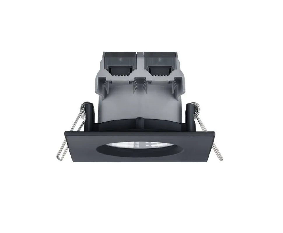 Trio Lighting LED alasvalo Zagros IP65 mattamusta neliö