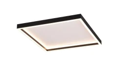 Trio Lighting LED kattovalaisin Rotonda neliö mattamusta