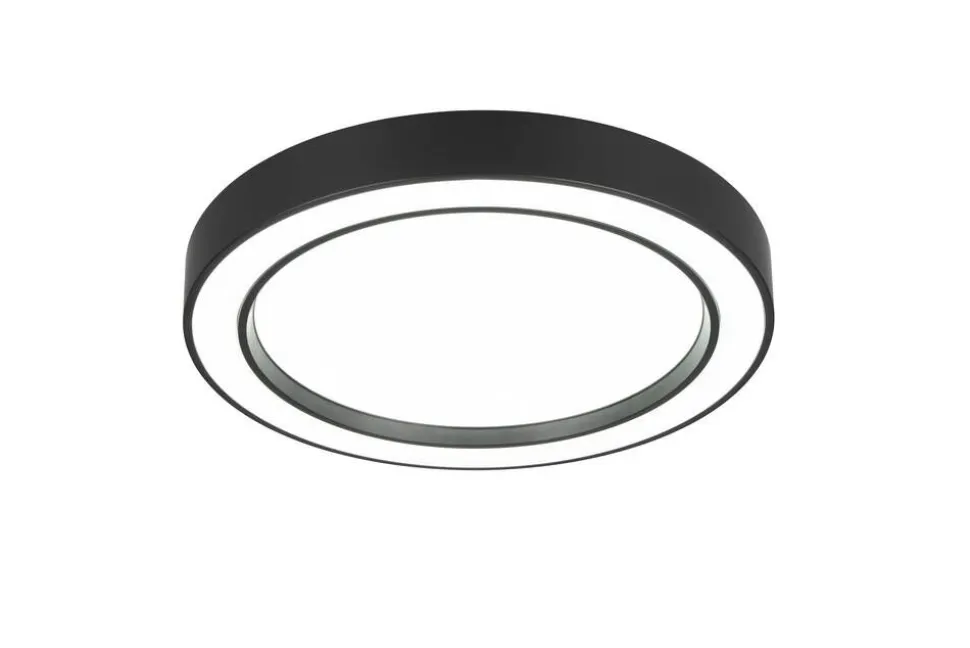 Trio Lighting LED kattovalaisin Arco 40 cm mattamusta RGBW