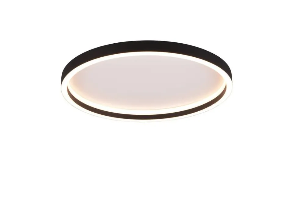 Trio Lighting LED kattovalaisin Rotonda pyöreä mattamusta