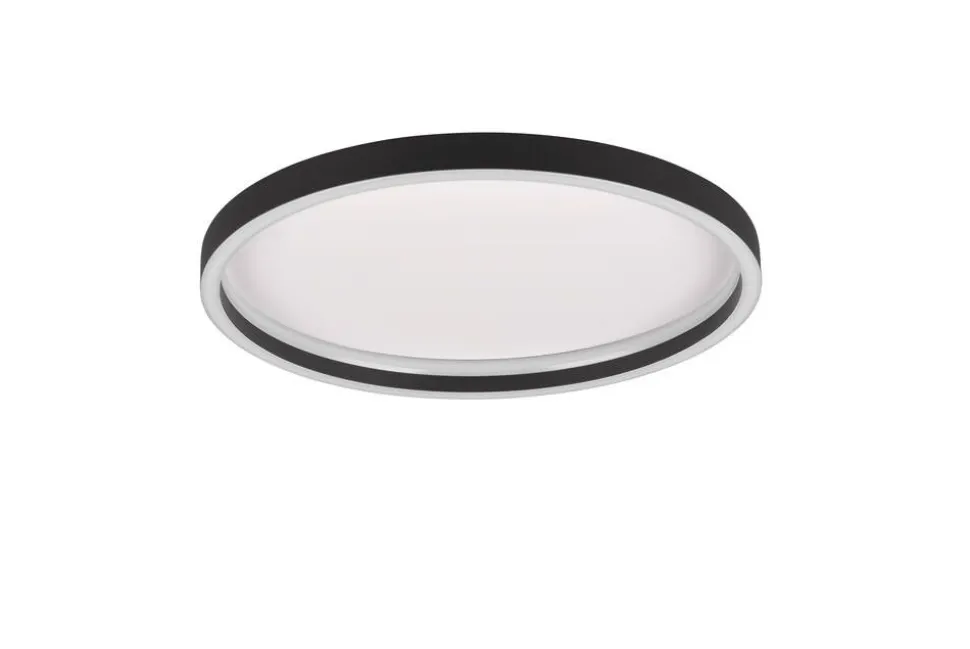 Trio Lighting LED kattovalaisin Rotonda pyöreä mattamusta