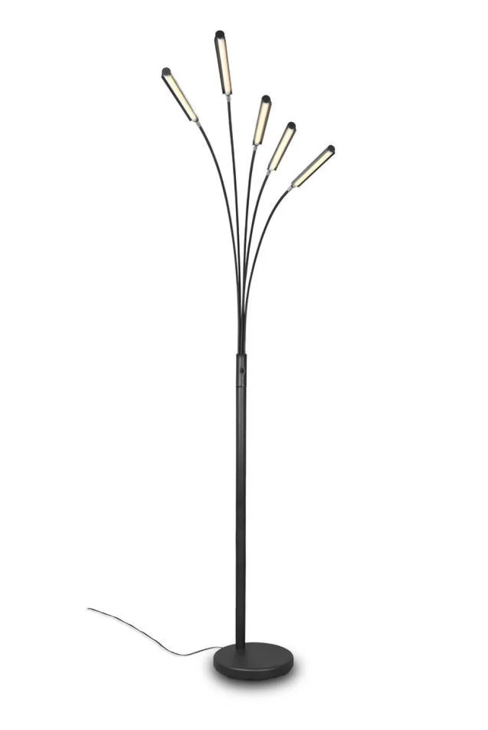 Trio Lighting LED lattiavalaisin Reed mattamusta