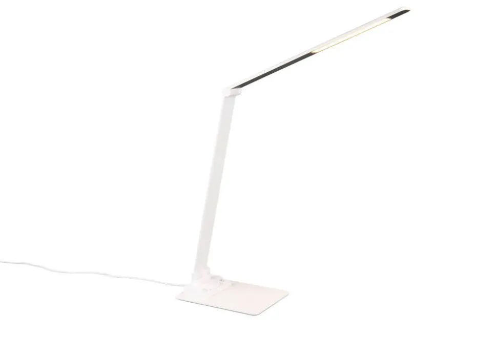Trio Lighting LED pöytävalaisin Travis mattavalkoinen
