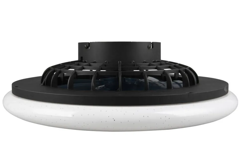 Trio Lighting LED tuuletinkattovalaisin Stralsund mattamusta