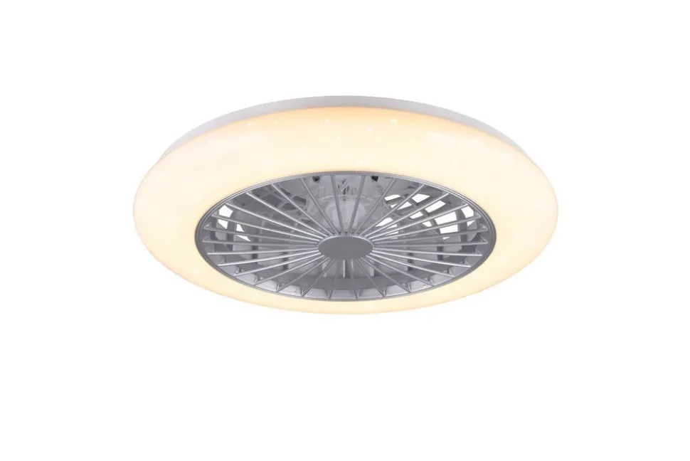 Trio Lighting LED tuuletinkattovalaisin Stralsund harmaa sta
