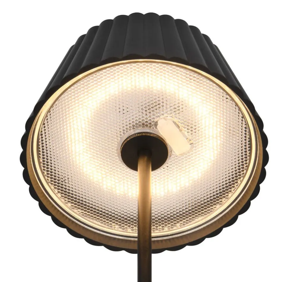 Trio Lighting LED ulkolattiavalaisin Suarez mattamusta ladat