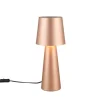 Trio Lighting pöytävalaisin Nubian E27 kahvinruskea