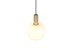 Trio Lighting riippuvalaisin Diva E27 mattamessinki/valkoine