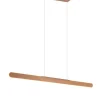 Trio Lighting riippuvalaisin Helios LED 100 cm kahvinruskea