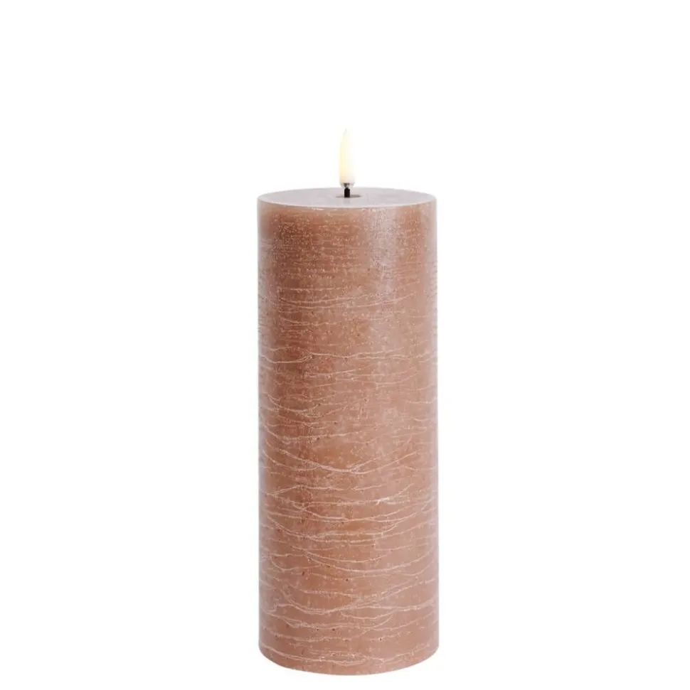 Uyuni LED pöytäkynttilä 7,8x20 cm caramel rustiikki
